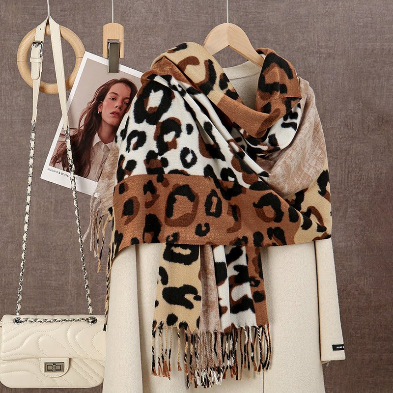 Women's Cashmere-like Duplex Printing Scarf 180x70 cm