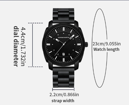 Men's Watch Business Steel Belt Quartz Watch