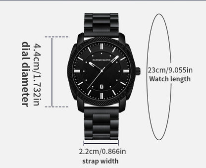 Men's Watch Business Steel Belt Quartz Watch