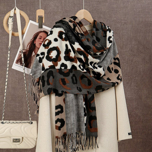 Women's Cashmere-like Duplex Printing Scarf 180x70 cm