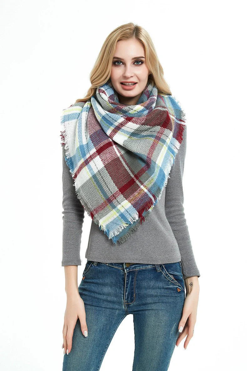 Square Blanket Talma Scarf Women's Neck Warmer Plus-sized Size Talma 140x135 to 175 cm