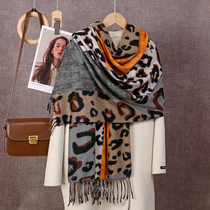 Women's Cashmere-like Duplex Printing Scarf 180x70 cm